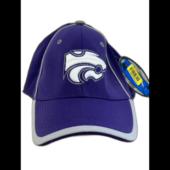 Top of the World Cap Hat Unisex One Fit Blue Kansas State Wildcats Licensed Cap - Picture 1 of 10
